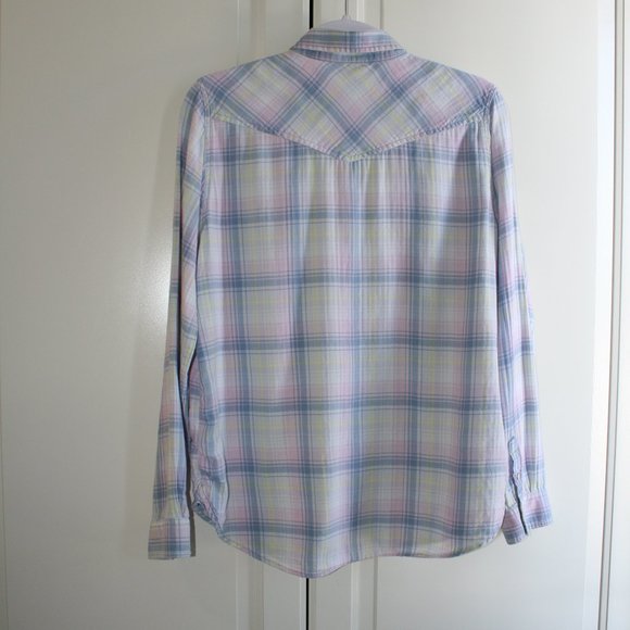 AEO | Vintage Boyfriend Flannel Shirt | Large - Picture 2 of 16